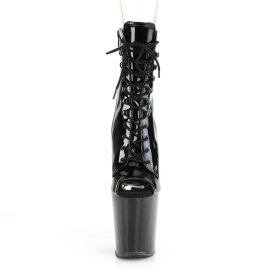 Pleaser XTREME-1021 Bottines à plateforme Vernis Noir