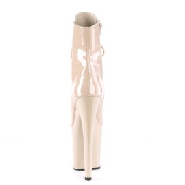 Pleaser XTREME-1021 Bottines à plateforme Vernis Beige