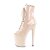 Pleaser XTREME-1021 Bottines à plateforme Vernis Beige