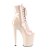 Pleaser XTREME-1021 Bottines à plateforme Vernis Beige