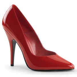Pleaser SEDUCE-420V Escarpins Vernis Rouge EU-35/US-5