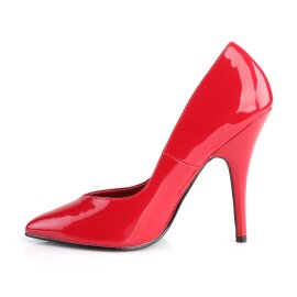 Pleaser SEDUCE-420V Escarpins Vernis Rouge EU-35/US-5