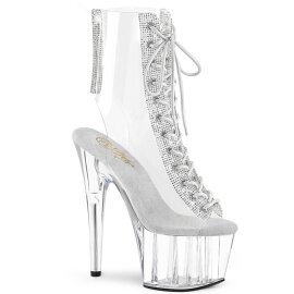 Pleaser ADORE-1016C-2 Bottines à plateforme Strass...