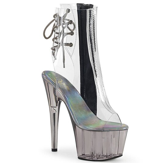 Pleaser ADORE-1018CT Bottines à plateforme Fumée Transparent EU-37/US-7