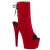 Pleaser ADORE-1018FS Bottines à plateforme Daim synthétique Rouge EU-35/US-5