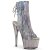Pleaser ADORE-1018HCT Bottines à plateforme Holo Fumée Argent EU-39/US-9