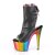 Pleaser ADORE-1018RC-02 Bottines à plateforme Cuir synthétique Chrome Noir Bigarré EU-35/US-5