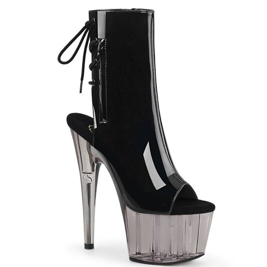 Pleaser ADORE-1018T Bottines à plateforme Vernis Fumée Noir EU-37/US-7