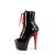 Pleaser ADORE-1020 Bottines à plateforme Vernis Noir EU-37/US-7
