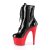 Pleaser ADORE-1020 Bottines à plateforme Vernis Noir Rouge EU-39/US-9