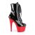 Pleaser ADORE-1020 Bottines à plateforme Vernis Noir Rouge EU-39/US-9