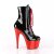 Pleaser ADORE-1020 Bottines à plateforme Vernis Chrome Noir Rouge EU-43/US-13