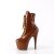 Pleaser ADORE-1020 Bottines à plateforme Vernis Caramel EU-39/US-9