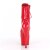 Pleaser ADORE-1020 Bottines à plateforme Vernis Rouge EU-39/US-9