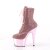 Pleaser ADORE-1020CHRS Bottines à plateforme Strass Chrome Rose EU-42/US-12