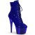 Pleaser ADORE-1020CHRS Bottines à plateforme Strass Chrome Bleu EU-44/US-14