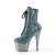Pleaser ADORE-1020CHRS Bottines à plateforme Strass Chrome Turquoise EU-35/US-5