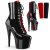 Pleaser ADORE-1020FH Bottines à plateforme Vernis Noir EU-38/US-8