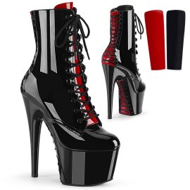 Pleaser ADORE-1020FH Bottines à plateforme Vernis Noir EU-39/US-9