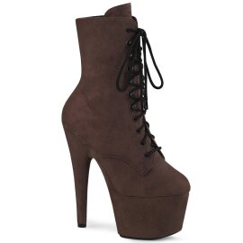Pleaser ADORE-1020FS Bottines à plateforme Daim synthétique Moka EU-37/US-7