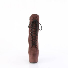 Pleaser ADORE-1020FS Bottines à plateforme Daim synthétique Moka EU-37/US-7