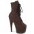 Pleaser ADORE-1020FS Bottines à plateforme Daim synthétique Moka EU-37/US-7