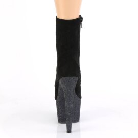 Pleaser ADORE-1020FSMG Bottines à plateforme Daim synthétique Paillettes Noir EU-36/US-6