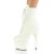 Pleaser ADORE-1020GD Bottines à plateforme Cuir Blanc EU-40/US-10