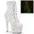 Pleaser ADORE-1020GDLG Bottines à plateforme Paillettes Blanc EU-35/US-5