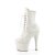 Pleaser ADORE-1020GDLG Bottines à plateforme Paillettes Blanc EU-36/US-6