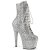 Pleaser ADORE-1020GWR Bottines à plateforme Paillettes Argent EU-35/US-5
