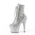 Pleaser ADORE-1020GWR Bottines à plateforme Paillettes Argent EU-35/US-5
