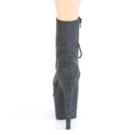 Pleaser ADORE-1020REFL Bottines à plateforme Réflexion Noir EU-42/US-12