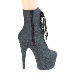 Pleaser ADORE-1020REFL Bottines à plateforme Réflexion Noir EU-42/US-12