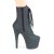 Pleaser ADORE-1020REFL Bottines à plateforme Réflexion Noir EU-42/US-12