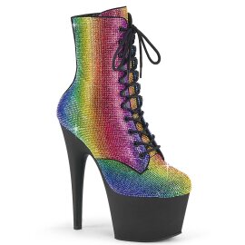 Pleaser ADORE-1020RS Bottines à plateforme Strass...