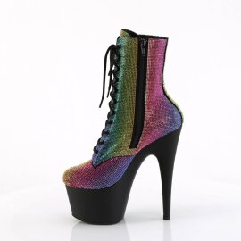 Pleaser ADORE-1020RS Bottines à plateforme Strass Bigarré EU-35/US-5