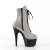Pleaser ADORE-1020RS Bottines à plateforme Strass Argent EU-37/US-7