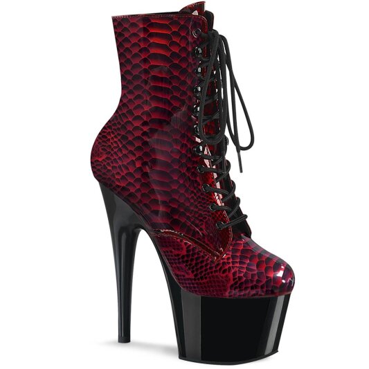 Pleaser ADORE-1020SP Bottines à plateforme Serpent Rouge EU-35/US-5