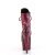 Pleaser ADORE-1020SPWR Bottines à plateforme Serpent Rose EU-42/US-12