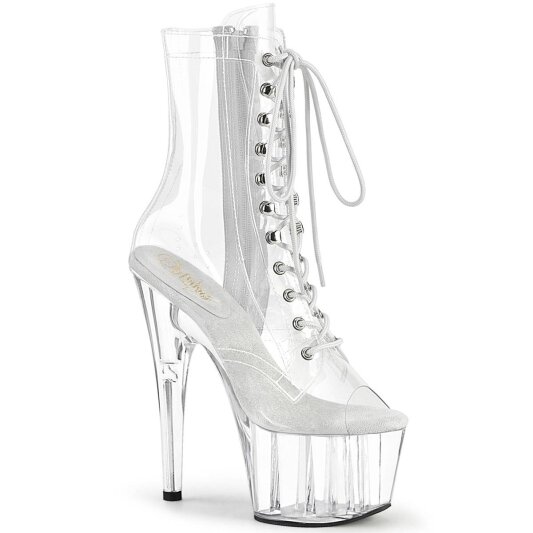 Pleaser ADORE-1021C Bottines à plateforme Transparent EU-37/US-7