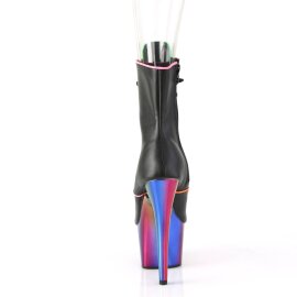 Pleaser ADORE-1021RC-02 Bottines à plateforme Cuir synthétique Chrome Noir Bigarré EU-36/US-6