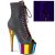Pleaser ADORE-1021RC-02 Bottines à plateforme Cuir synthétique Chrome Noir Bigarré EU-36/US-6
