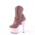 Pleaser ADORE-1029CHRS Bottines à plateforme Strass Chrome Rose EU-38/US-8