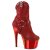 Pleaser ADORE-1029CHRS Bottines à plateforme Strass Chrome Rouge EU-36/US-6