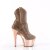 Pleaser ADORE-1029CHRS Bottines à plateforme Strass Chrome Or Rose EU-36/US-6