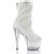 Pleaser ADORE-1031GM Bottines à plateforme mailles Strass Blanc EU-39/US-9