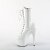 Pleaser ADORE-1040TT Bottines à plateforme Vernis Noir Blanc EU-41/US-11