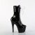 Pleaser ADORE-1040TT Bottines à plateforme Vernis Noir Blanc EU-41/US-11