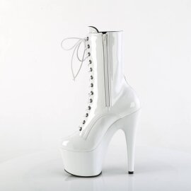 Pleaser ADORE-1040TT Bottines à plateforme Vernis Noir Blanc EU-37/US-7